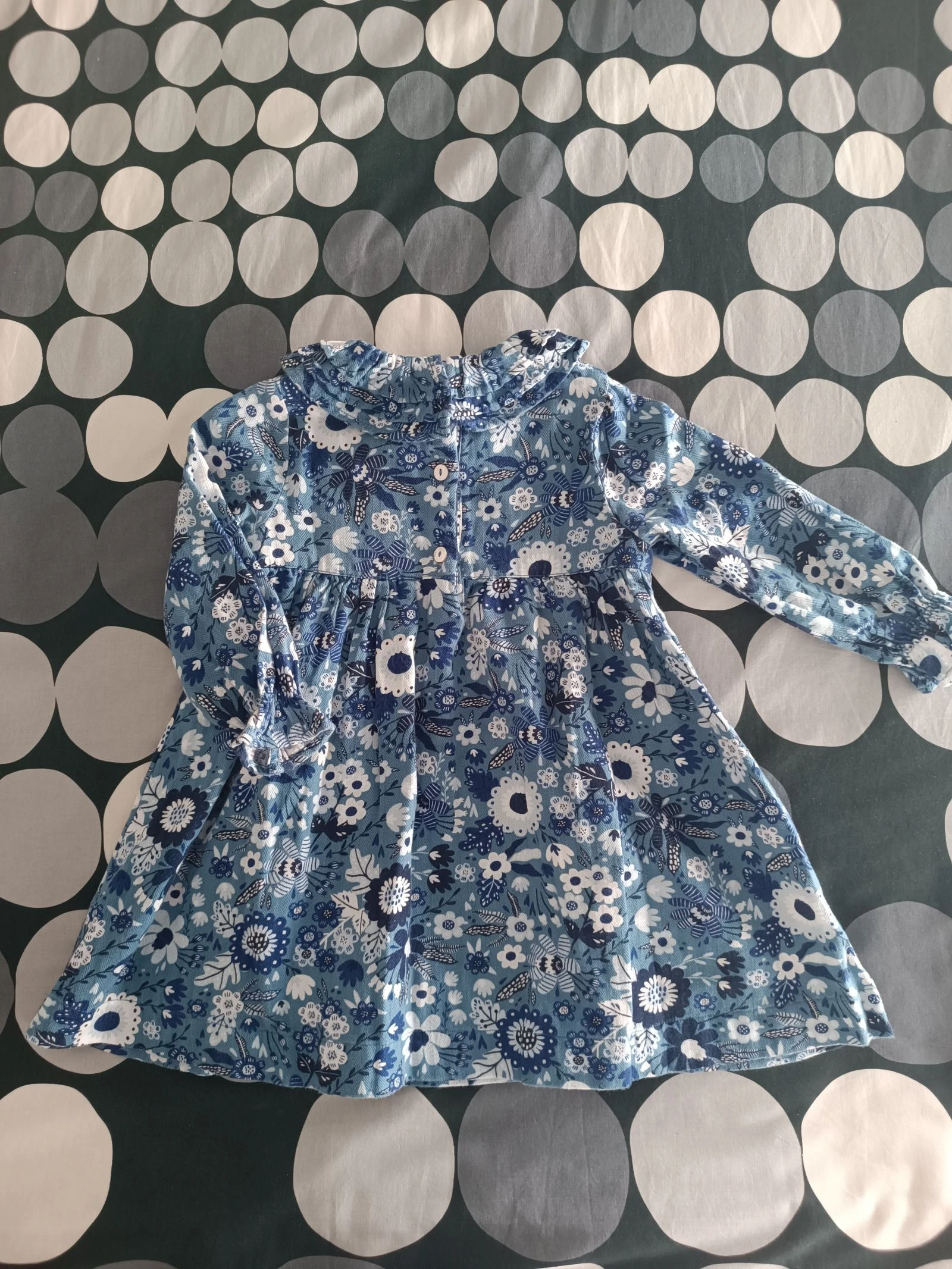 Vestido floral azul y blanco de Zippy 18-24 meses – photo 2